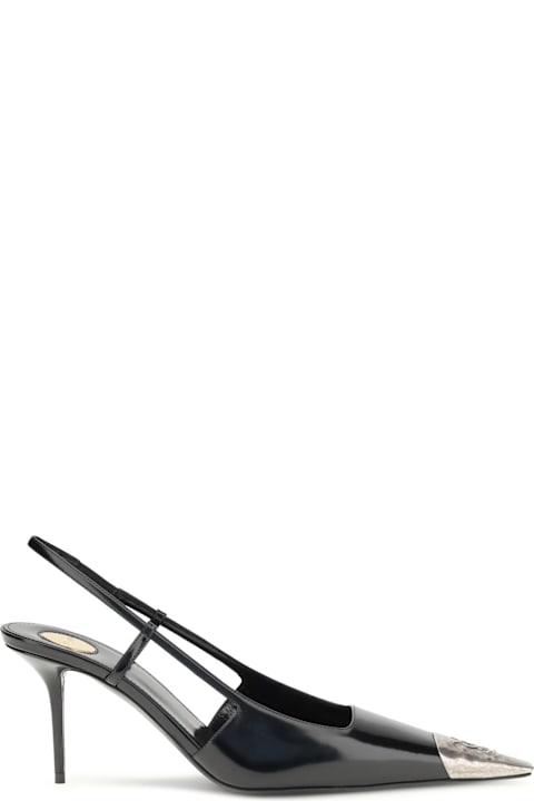 Saint Laurent Glossy Leather Jeanne Pumps