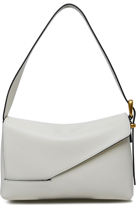 Wandler Totes for Women Wandler 'oscar Baguette' White Calf Leather Bag