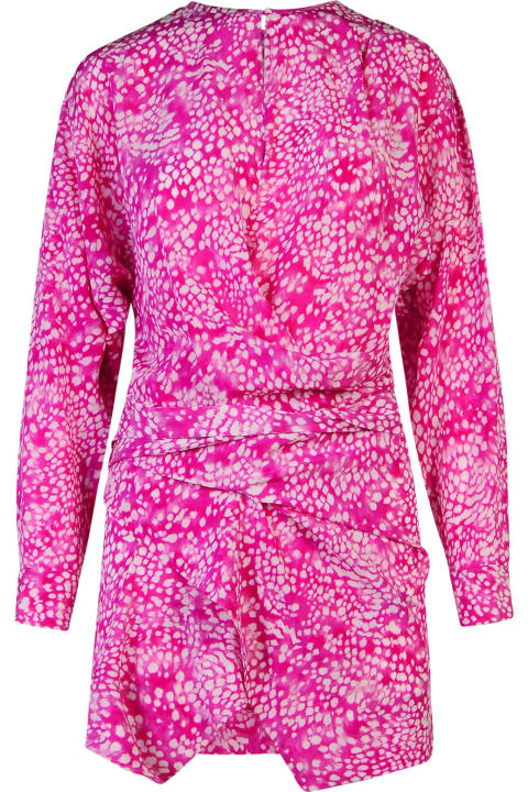 Isabel Marant Jumpsuits for Women Isabel Marant 'habla' Dress In Fuchsia Silk Blend
