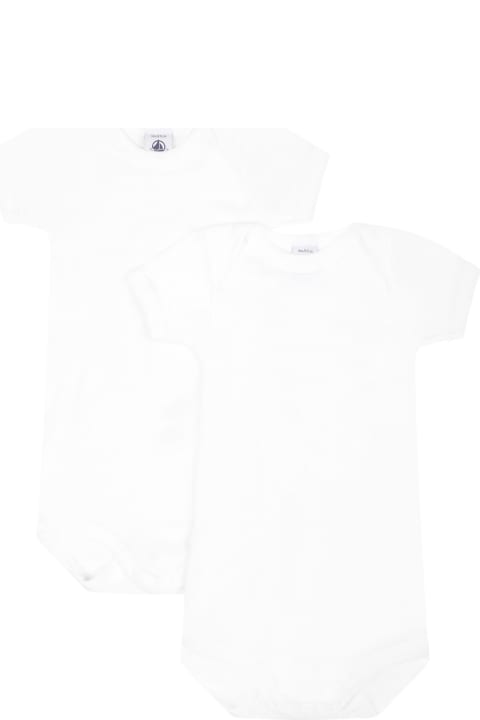 Bodysuits & Sets for Baby Girls Petit Bateau White Set For Babies