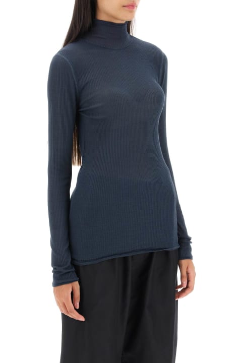 Lemaire Sweaters for Women Lemaire Seamless Silk Turtleneck Sweater