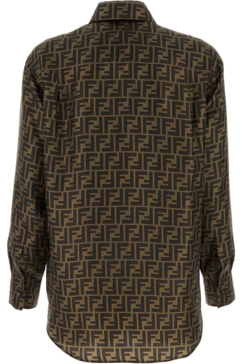 Topwear for Women Fendi Printed Twill Shirt