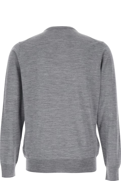 Lardini Sweaters for Men Lardini Grey Sweater In Wool Blend Man