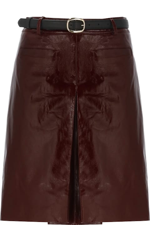 Homeware self-portrait Leather Skirt