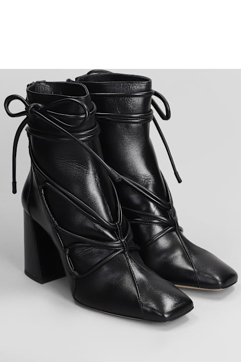 Sophia Webster Shoes for Women Sophia Webster Havanna High Heels Ankle Boots In Black Leather