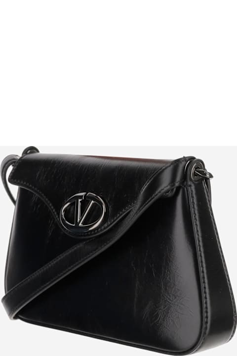 حقائب خصم على السيدات Valentino Garavani Vsignature Leather Shoulder Bag