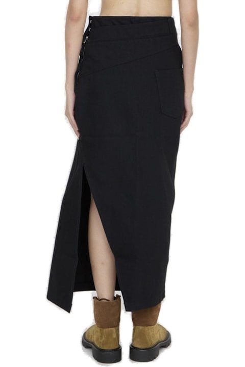 Loewe Skirts for Women Loewe Deconstructed-designed Denim Midi Skirt