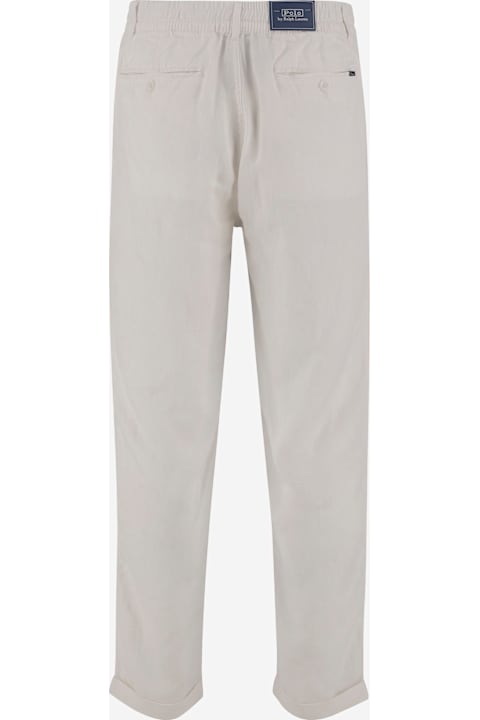 メンズ Polo Ralph Laurenのボトムス Polo Ralph Lauren Linen Pants With Lapels