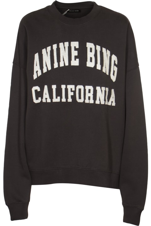 Fleeces & Tracksuits for Women Anine Bing Logo Print Sweatshirt
