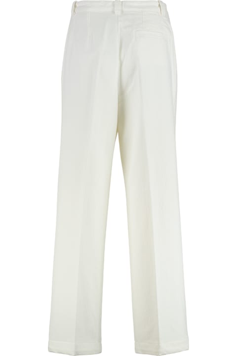 Homeware A.P.C. Tressie Cotton Blend Wide Leg Trousers
