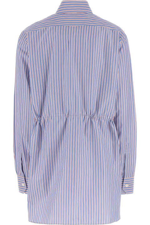Prada Embroidered Poplin Shirt