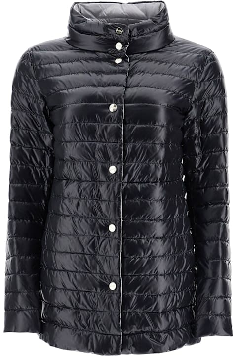 Herno for Women Herno Reversible A-shape Down Jacket Black And Gray