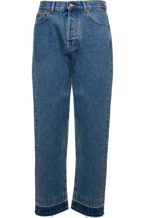 Vlogo Signature Blue Denim Jeans Valentino Man