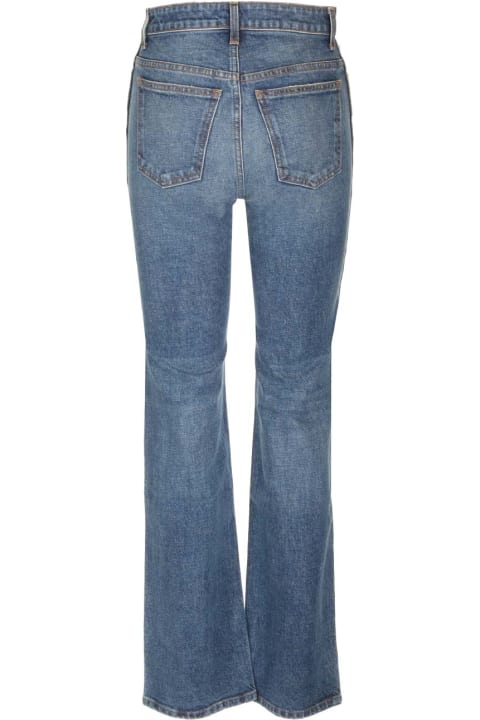 Khaite for Women Khaite 'danielle' Blue Cotton Blend Jeans