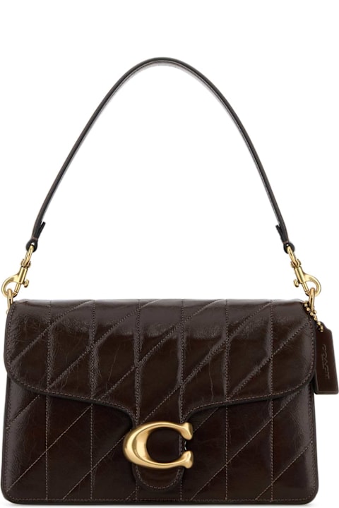 Coach Chocolate Leather Tabby Shoulder Bag