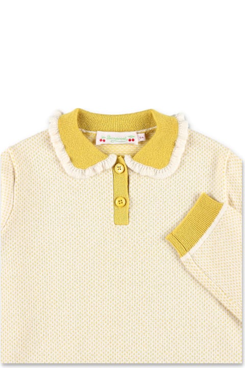 Homeware Bonpoint Bonpoint Jrynja Girls Sweater With Gathered Collar