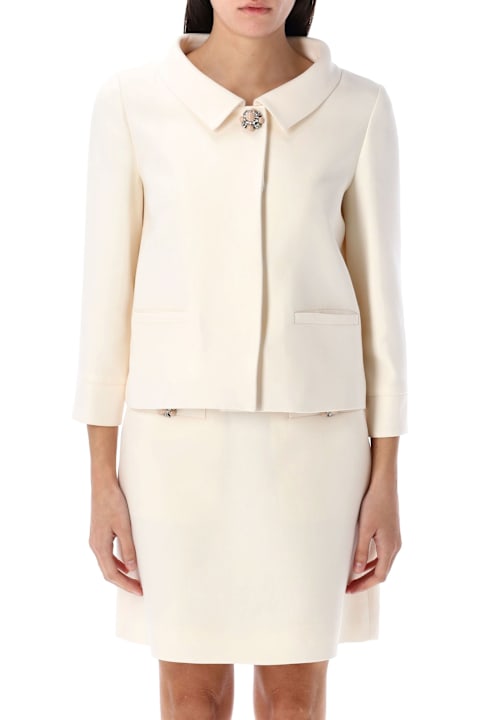 Coats & Jackets for Women Valentino Garavani Crepe Couture Jacket