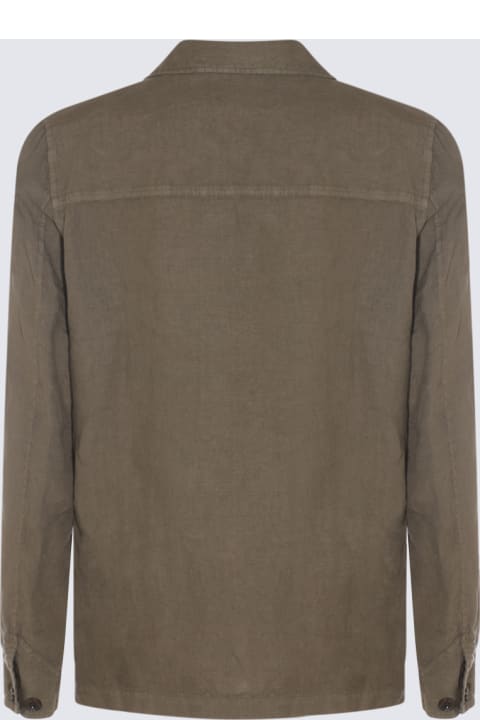 Altea Coats & Jackets for Men Altea Army Linen Shirt