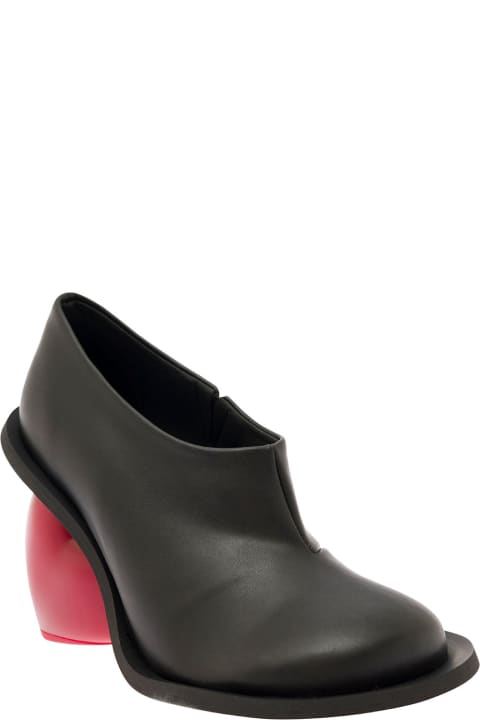 Fashion for Women YUME YUME Oversized Black Pumps With Sculpted Heel In Vegan Leather Woman