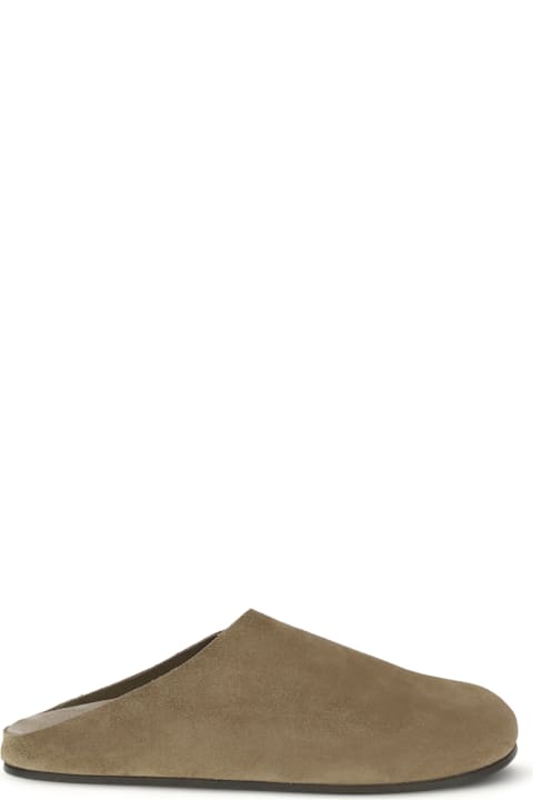 The Row Suede Hudson Mules
