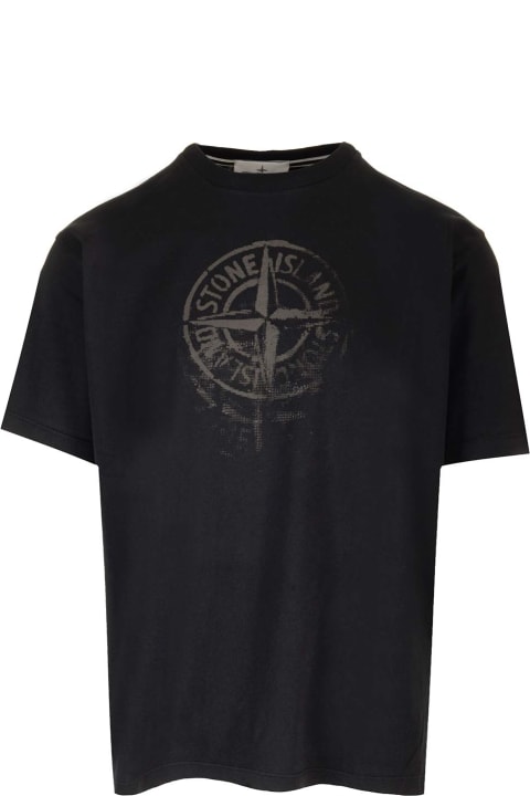メンズ Stone Islandのトップス Stone Island Cotton Crew-neck T-shirt