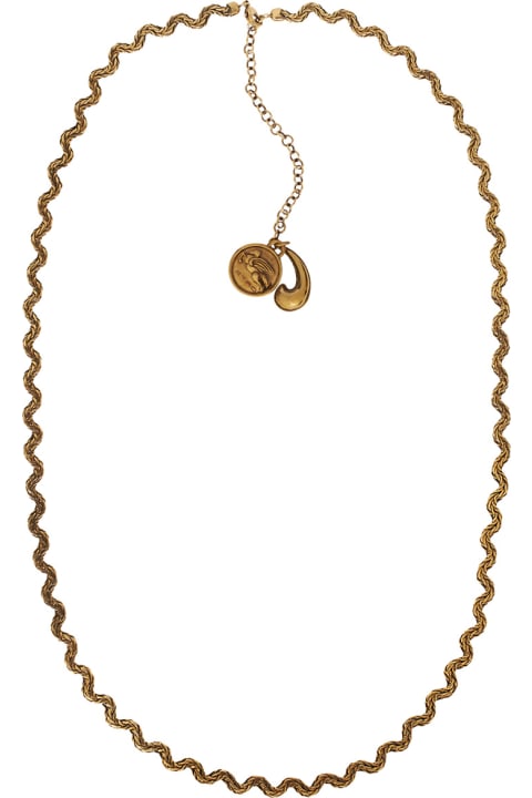 Jewelry Sale for Women Etro Long Waves Necklace With Charms