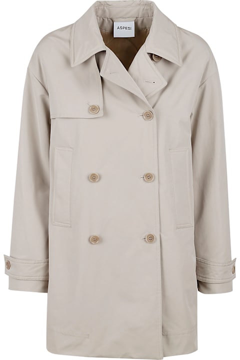 Aspesi Coats & Jackets for Women Aspesi Double Breasted Wrap Coat