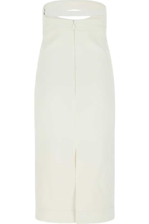 ウィメンズ Saint Laurentのウェア Saint Laurent White Viscose Dress