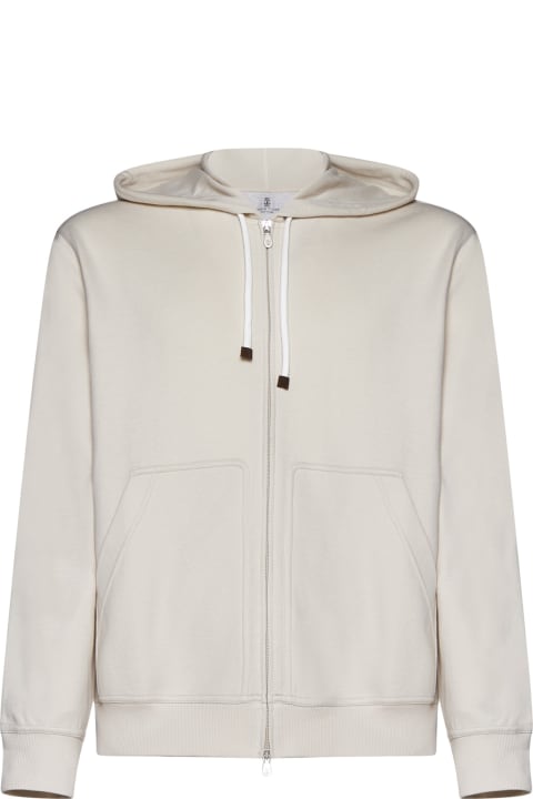 メンズ ニットウェア Brunello Cucinelli Zip-front Hooded Sweatshirt