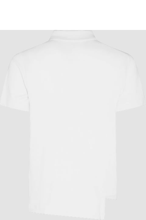 メンズ Comme des Garçonsのトップス Comme des Garçons White Cotton Polo Shirt