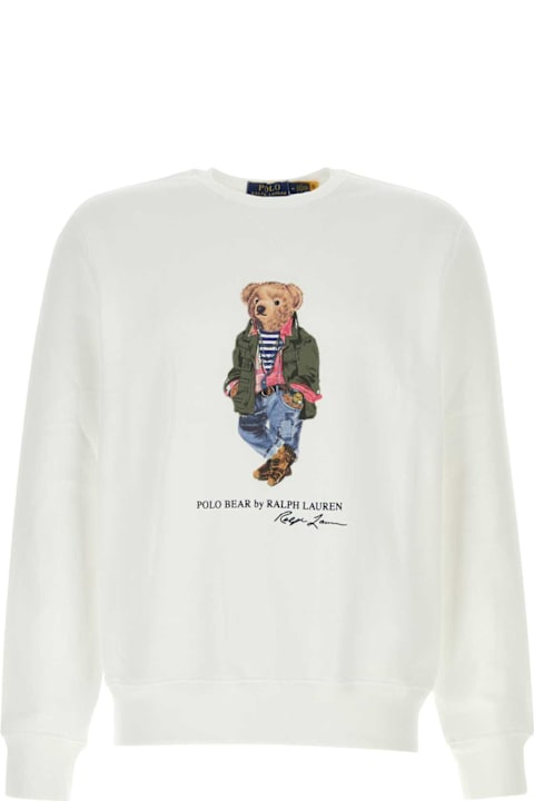 Polo Ralph Lauren Fleeces & Tracksuits for Women Polo Ralph Lauren White Cotton Blend Sweatshirt