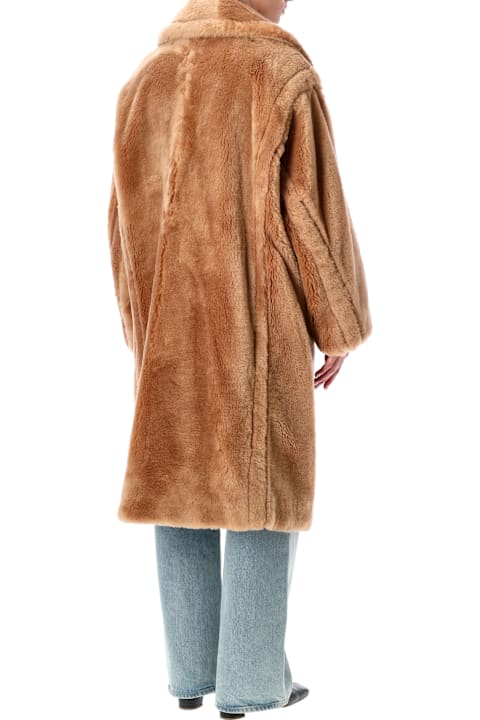 STAND STUDIO for Men STAND STUDIO Stand Studio Biba Long Faux Fur Camel Coat