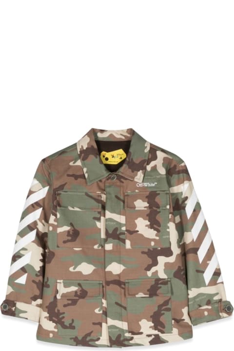 Off-White Coats & Jackets for Boys Off-White Camou Jkt