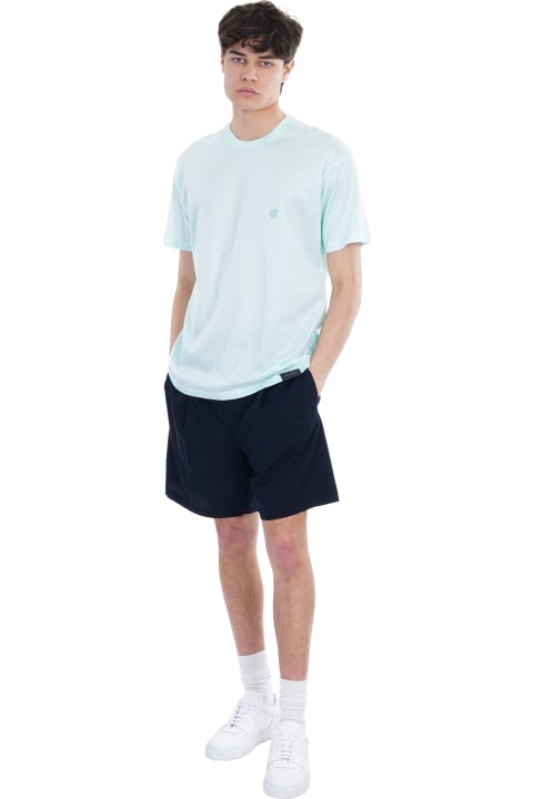 Seul Shorts In Blue Cotton