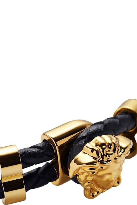 Homeware Versace "the Jellyfish" Leather Bracelet