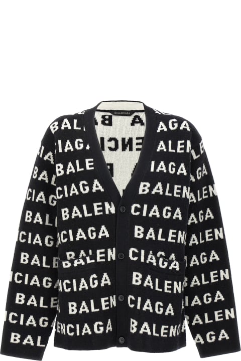 Balenciaga for Women Balenciaga All-over Logo Cardigan