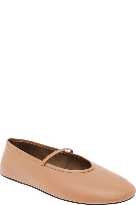 Jeffrey Campbell Flat Shoes for Women Jeffrey Campbell Beige Ballet Flats With Almond Toe In Eco Leather Woman