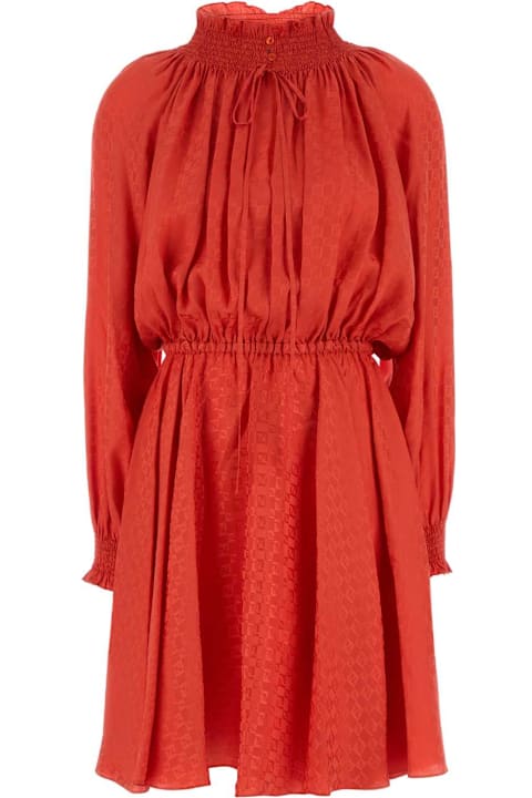 أدوات منزلية Fendi Coral Silk Mini Dress