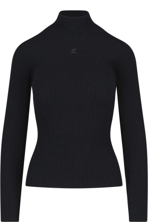 Courrèges for Women Courrèges Ribbed Turtleneck Sweater