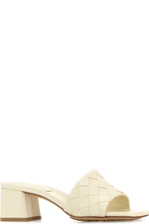 Bottega Veneta Ivory Leather Parco Mules | italist