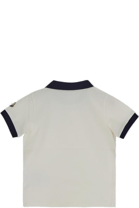 Topwear for Baby Girls Moncler Logo-patch Polo Shirt