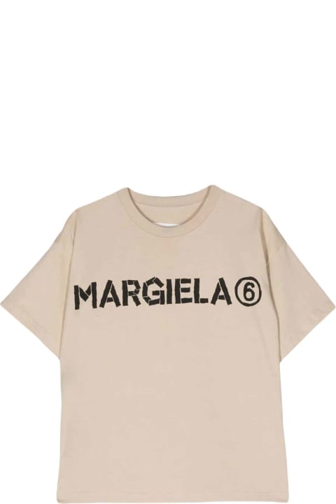 MM6 Maison Margiela for Kids MM6 Maison Margiela Beige T-shirt Unisex