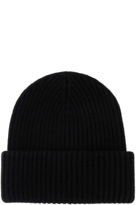 MC2 Saint Barth Hats for Women MC2 Saint Barth Black Wool Blend Beanie Hat