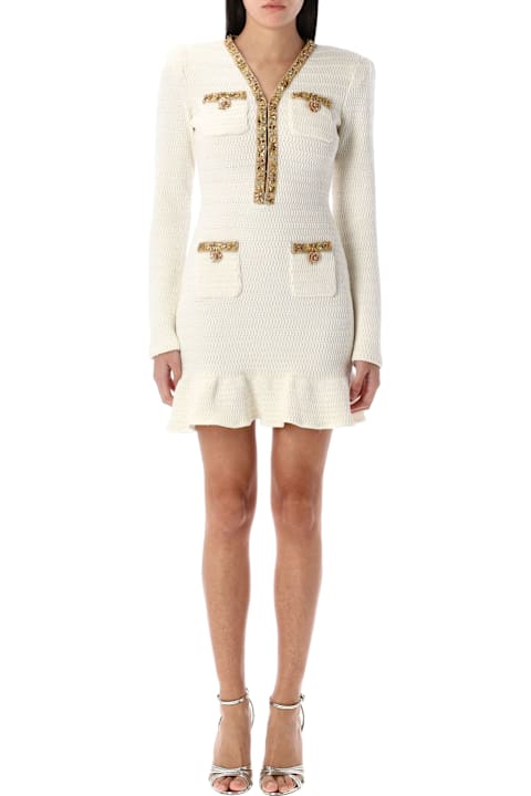 Homeware self-portrait Lurex Knit Mini Dress