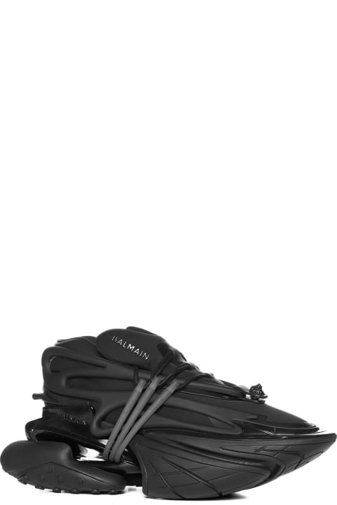 メンズ スニーカー Balmain Leather Sneakers