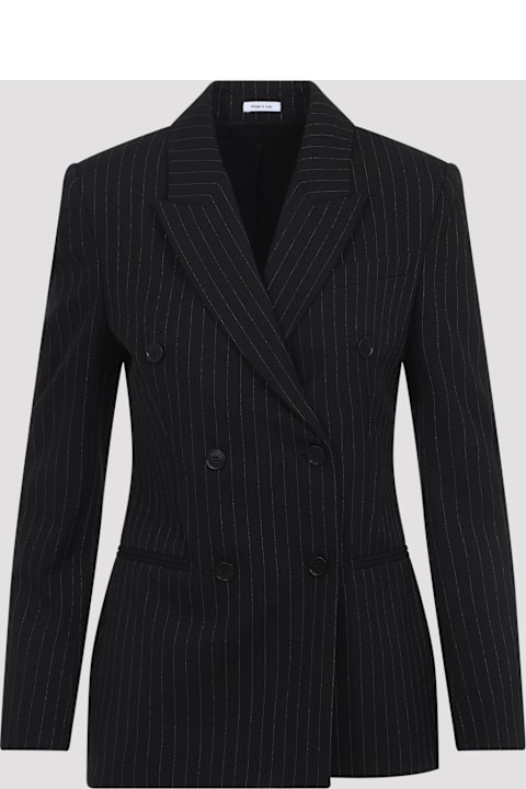 Alexander McQueen Pinstripe Lurex Tailoring Jacket