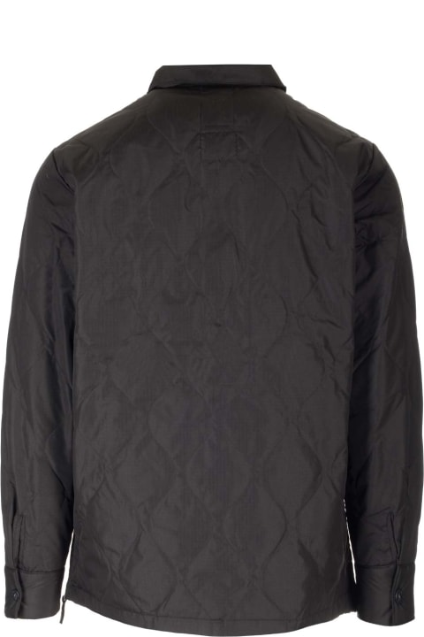 Taion Coats & Jackets for Men Taion Black Quilted Overshirt