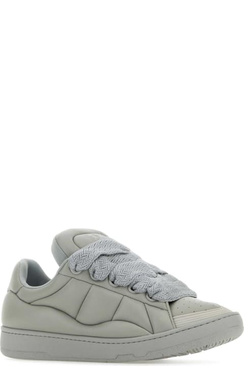 Fashion for Men Lanvin Grey Leather Curb Xl Sneakers