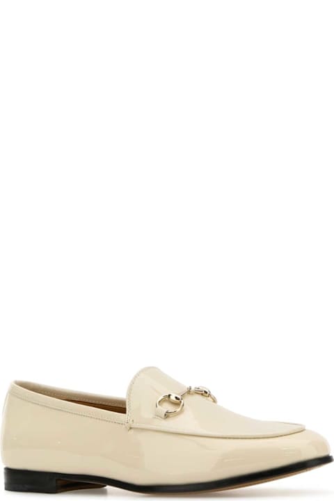 Gucci أحذية لـ السيدات Gucci Ivory Leather Loafers