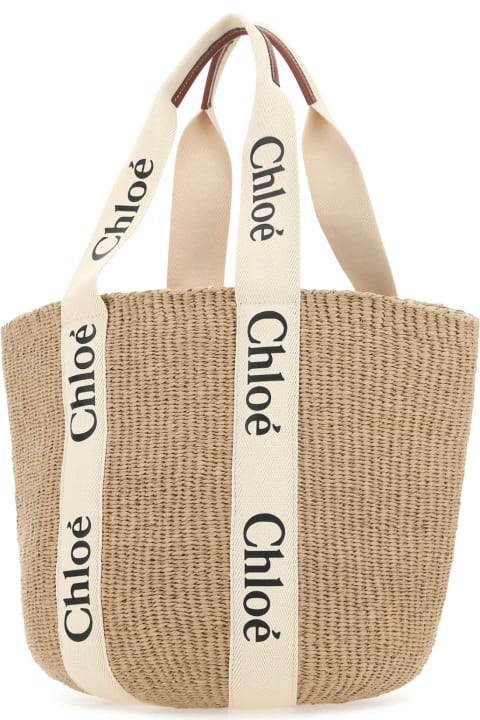 Bags for Women Chloé Multicolor Raffia Shopping Bag